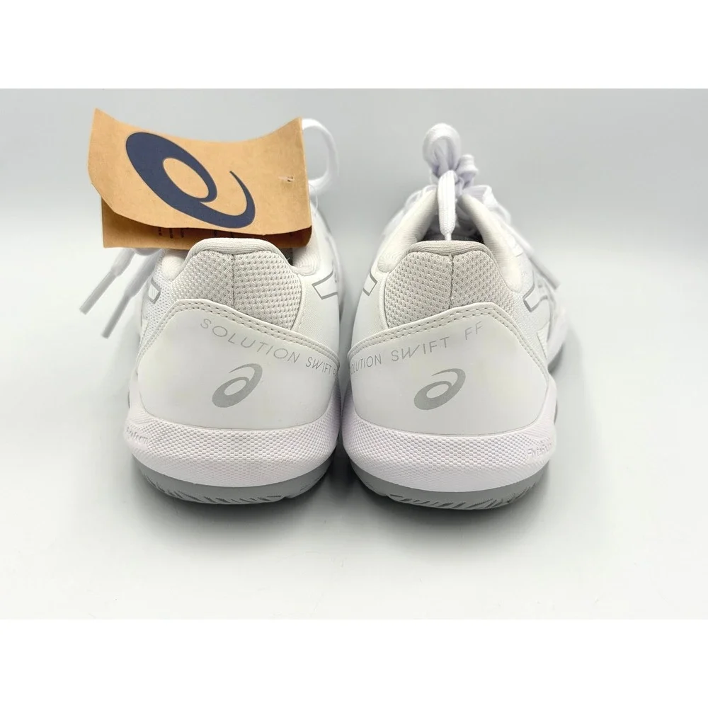 ASICS Solution Swift FF Womens 9.5 Tennis Shoes White Silver 1042A265